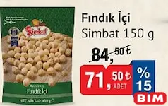 SİMBAT FINDIK İÇİ 150 G